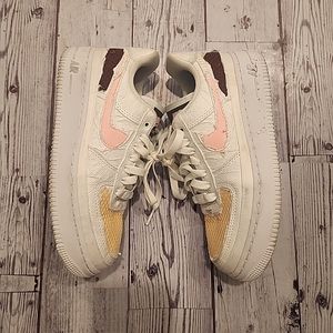 Nike Air Force 1 07 PRM Reveal Tear Away Shoes Women Sz 5.5 DJ9941-244